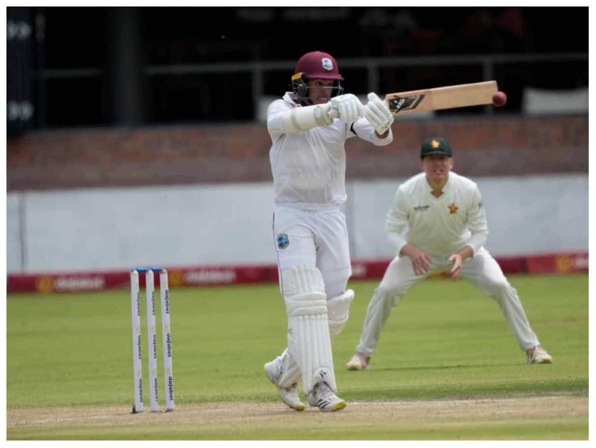 Tagenarine Chanderpaul Smashes Double Century As West Indies Make 447 In 1st Inning Against Zimbabwe
